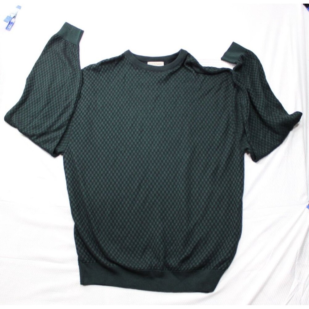 NWT‎ Tricots St. Raphael Irish Green Shutter Crewneck Sweater XL Made In USA